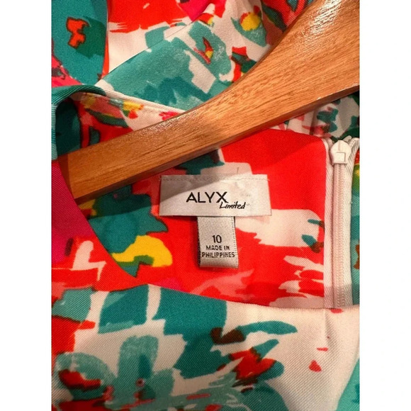 Women's Alyx Dress, Red Floral, Size 10‎ - Picture 6 of 6